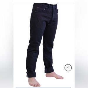 tanuki W29L 34 BK4324HT 15.5oz BlackDenim HighTapered Japanese Selvedge RawDenim